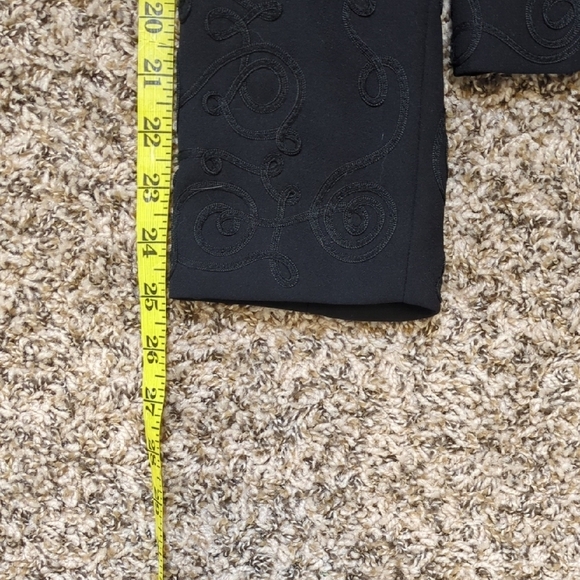 John Meyer Collection womens black swirl embroidered blazer - Picture 14 of 14